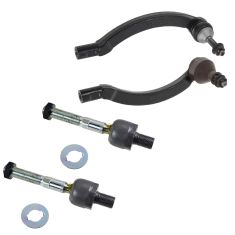 00-03 Volvo S60 S80 V70 Inner & Outer Tie Rod End Set of 4