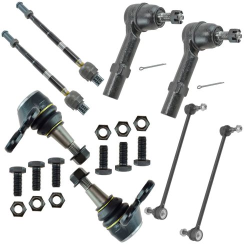 08-14 Enclave; 09-14 Traverse; 07-14 Acadia; 07-10 Outlook Front Steering & Suspension Kit (8 Piece)