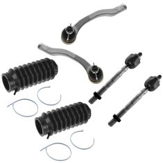 98-01 Acura Integra Front Inner & Outer Tie Rod End w/ Rack Boots (6 Piece)