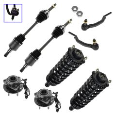 02-09 Chevy GMC Mid Size SUV; 05-09 Saab 9-7X Front 8 Piece Steering & Suspension Kit