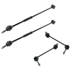 00-06 Lincoln LS; 02-05 Ford Thunderbird Rear Tie Rod End & Sway Bar Link Set of 4