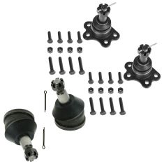 93-00 Chevy GMC Pickup SUV 2WD Upper & Lower Ball Joint Set of 4
