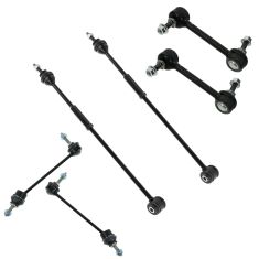 00-06 Lincoln LS; 02-05 Ford Thunderbird Front & Rear Sway Bar Links w/ Rear Tie Rods 6 Piece Kit