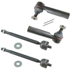 05-13 Toyota Tacoma 4WD; 2WD PreRunner Inner & Outer Tie Rod End Set of 4