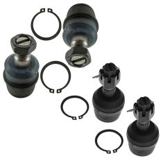 80-97 Ford F250 80-85 F350 4WD Front Upper & Lower Ball Joint Set of 4