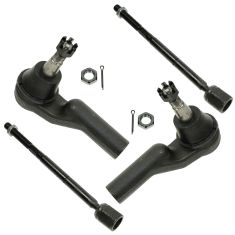95-02 Lincoln Continental Front Inner & Outer Tie Rod End Set of 4