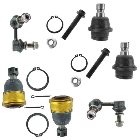 05-15 Nissan Xterra; 05-14 Frontier; 05-12 Pathfinder Ball Joint & Sway Bar Link Suspension Kit 6pc