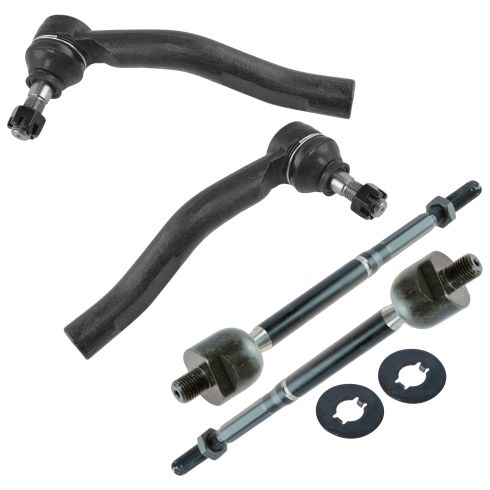 00-05 Toyota Echo Inner & Outer Tie Rod End Set of 4