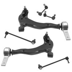 03-07 Nissan Murano Front Lower Control Arm w/Ball Joint & Sway Bar Link Kit (Set of 6)