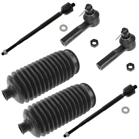 98-01 Nissan Altima Inner & Outer Tie Rod w/ Bellows Kit (Set of 6)