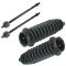 96-00 Dodge Chrysler Plymouth Minivan Front Inner Tie Rod End  & Bellow Kit (Set of 4)