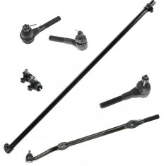 97-06 Jeep Wrangler Inner & Outer Tie Rod End w/ Adjusting Sleeves (6 Piece)