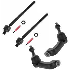 06-07 Jeep Liberty Front Inner & Outer Tie Rod End Set of 4