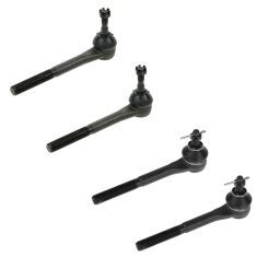 88-00 Chevy GMC 4WD Truck Inner & Outer Tie Rod End Set of 4