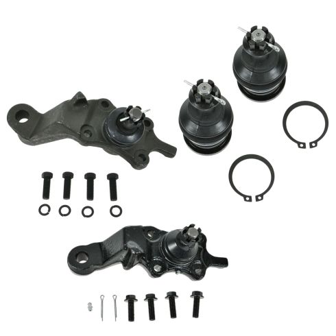 95-04 Toyota Tacoma 4WD; 98-04 2WD PreRunner Upper & Lower Ball Joint Set of 4