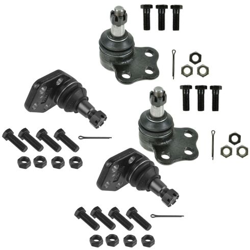 00-02 Dodge Ram 2500, 3500 2WD Upper & Lower Ball Joint Set of 4