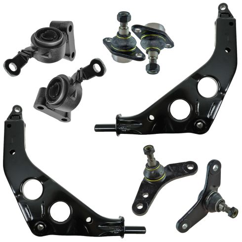02-06 Mini Cooper; 07-08 Cooper Convertible Front Lower Control Arm, Bushing, Ball Joint Kit (8pc)