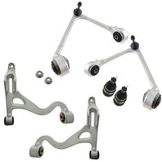 00-02 Lincoln LS Front Upper & Lower Control Arm w/ Balljoints Kit (Set of 6)
