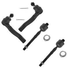 06-12 Fusion; 07-11 MKZ; 06 Zephyr; 06-09 Milan Front Inner & Outer Tie Rod End Kit (Set of 4)