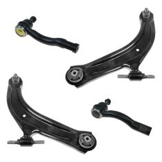 07-12 Nissan Sentra Front Lower Control Arms and Outer Tie Rod End Kit (Set of 4)