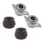 00-06 Audi TT; 98-08 VW Beetle, Golf Jetta Front & Rear Upper Strut Mount Kit (Set of 4)