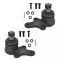 89-95 Toyota Pickup 2WD Upper & Lower Ball Joint Set of 4