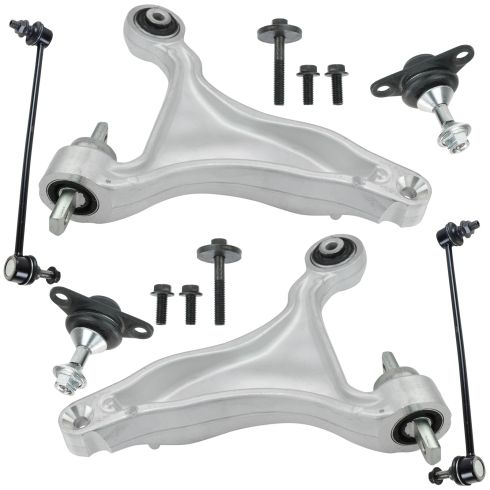01-02 Volvo V70 X/C; 03-07 XC70 Front Lower Control Arm Ball Joint & Sway Bar Link Kit (Set of 6)