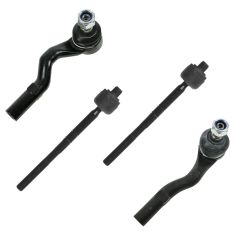 96-03 Mercedes Benz E-Class (exc 4MATIC) Inner & Outer Tie Rod End Set of 4