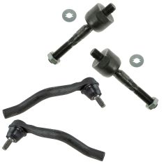 05-12 Acura RL Inner & Outer Tie Rod End Set of 4
