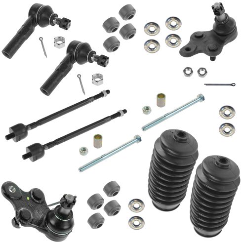 91-99 Toyota Tercel; 92-98 Paseo Front Steering & Suspension Kit (10 Piece)