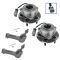 02-07 GM FWD Mini Vans w/ABS Front Hub & Bearing w/Outer Tie Rod Kit