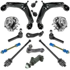01-07 GM Full Size PU SUV (w/3 Groove Pitman Arm) Front Steering & Suspension Kit (15 Piece Set)