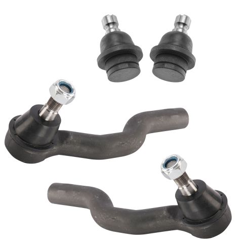 05 QX56; 05-14 Armada; 04-15 Titan Front Lower Ball Joint & Outer Tie Rod Kit (Set of 4)