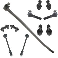 92-97 Ford F350 4WD SRW Front Steering & Suspension Kit (11 Piece)