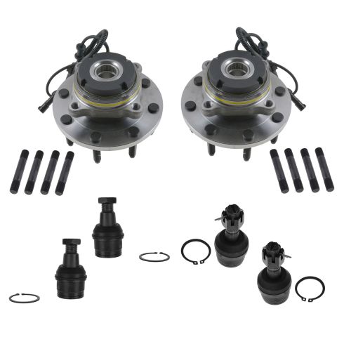 00-02 Ford Excursion; 99-03 F250; F50 Super Duty 4x4 w/4 whl ABS Steering & Suspension Kit (6pc)