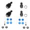 84-89 Jeep Cherokee; 86-89 Comanche; 84-89 Wagoneer Suspension Kit (6pc)