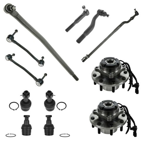 00-04 Ford F350 Super Duty 12 Piece Steering & Suspension Kit