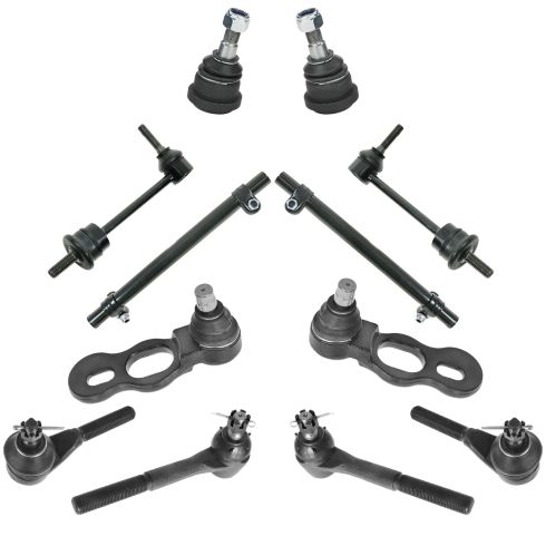 98-02 Ford Crown Victoria; Lincoln Town Car; Grand Marquis Steering & Suspension Kit (12pcs)