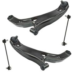 00-03 Mazda Protege; 02-03 Protege5 Front Control Arm & Sway Bar Link Kit (Set of 4)