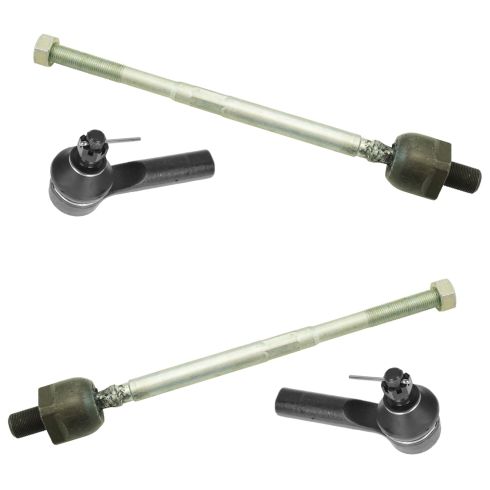 89-94 Nissan 240SX; 87-90 Pulsar; 86-90 Nissan Sentra Front Inner & Outer Tie Rod End Kit (4pcs)