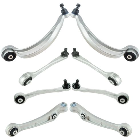 12-16 Audi A4, A5 Front Upper & Lower Control  Arm w/ Balljoint Kit (8pc)