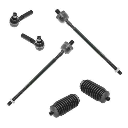 96-99 Infiniti I30; 95-99 Nissan Maxima Inner & Outer Tie Rod End w/ Bellows Kit (Set of 6)