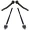 13-16 Nissan Sentra; 13-17 NV200; 14-17 Leaf Inner & Outer Tie Rod End Kit (4pcs)