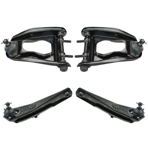 63-65 Comet; 64-65 Falcon; 65-66 Mustang Front Upper & Lower Control Arm w/Ball Joint Kit 4pc