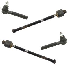 07-12 Acura RDX Front Inner & Outer Tie Rod End 4pc Kit