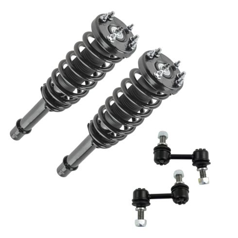 07-08 Acura TL Front Shock & Spring Assembly and Sway Bar Link Kit (4pc)