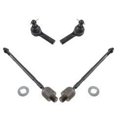 97-03 Infiniti QX4; 96-04 Nissan Pathfinder Front Inner & Outer Tie Rod End Kit (4pc)