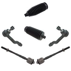 03-08 Infiniti FX35, FX45 Front Inner & Outer Tie Rod End w/ Bellows Kit (6pc)