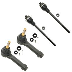 99-07 Chevy GMC Cadilac SUV Pickup Inner & Outer Tie Rod End Set of 4 (Moog)