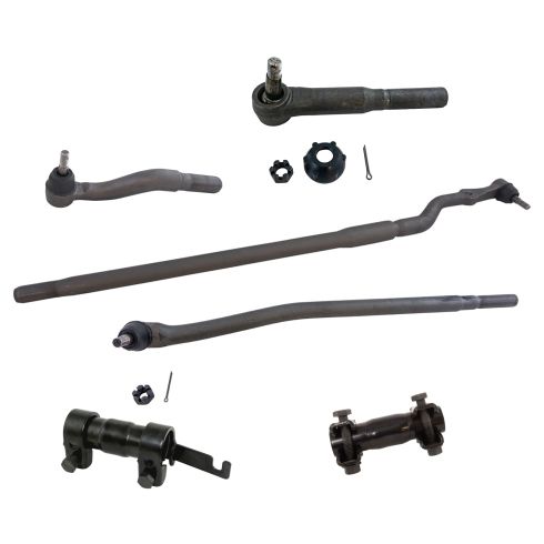 00-05 Excursion; 99-04 F250SD, F350SD w/4WD Inner & Outer Tie Rod Kit (Set of 6)